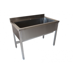 Plonge inox lave-batterie...